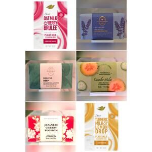 Lot of 6 Dove and Bath & Body Works Cleansing Bars Soap 5 oz Each | NEW | SEALED